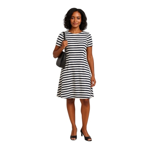 Brooks Brothers Red Fleece Striped Dress – Size L – Classic Fit - Picture 1 of 8